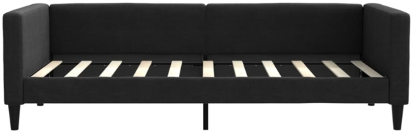 vidaXL Tagesbett Ausziehbar Schwarz 90x190 cm Stoff 3196590 Bild 5