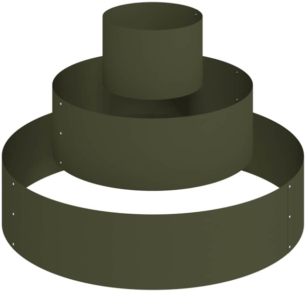 vidaXL Garten-Pflanzgefäß Olive Grün 90 x 90 x 20 cm 873651