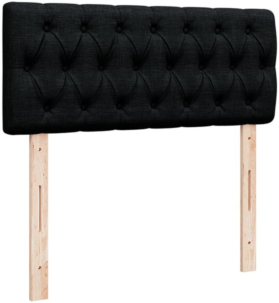 vidaXL Boxspringbett mit Matratze Schwarz 120x200 cm Stoff 3288956 Bild 12