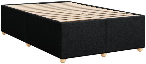 vidaXL Boxspringbett mit Matratze Schwarz 120x200 cm Stoff 3288956 Bild 9