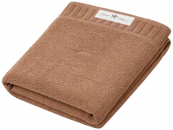 Duschtuch uni taupe 70 x 140 cm