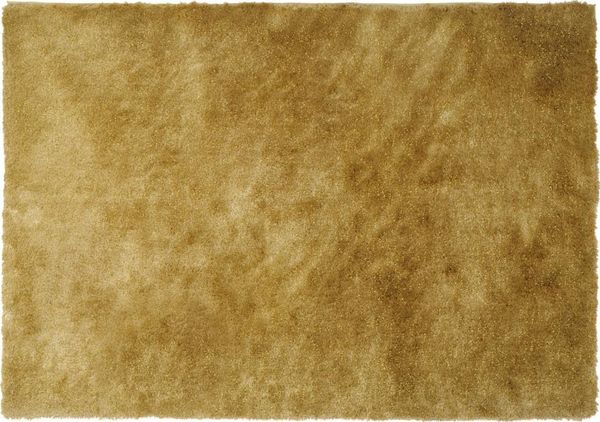 Vente-unique - Hochflorteppich - 160 x 230 cm - Goldfarben - GLITTER