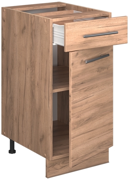 Küchenunterschrank Fame-Line Goldkraft Eiche 40 cm ohne Arbeitsplatte Vicco Bild 4