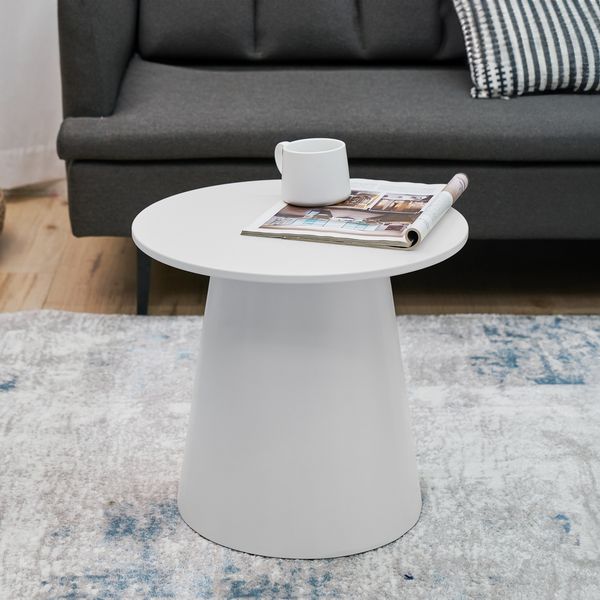 Couchtisch Nyd 40xØ44 cm Weiß [en. casa]