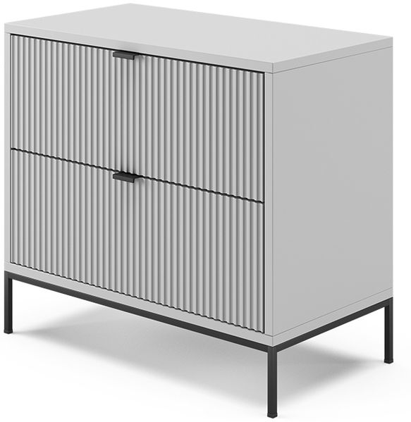 Nachttisch Eliza Grau 66 x 60 cm Vicco
