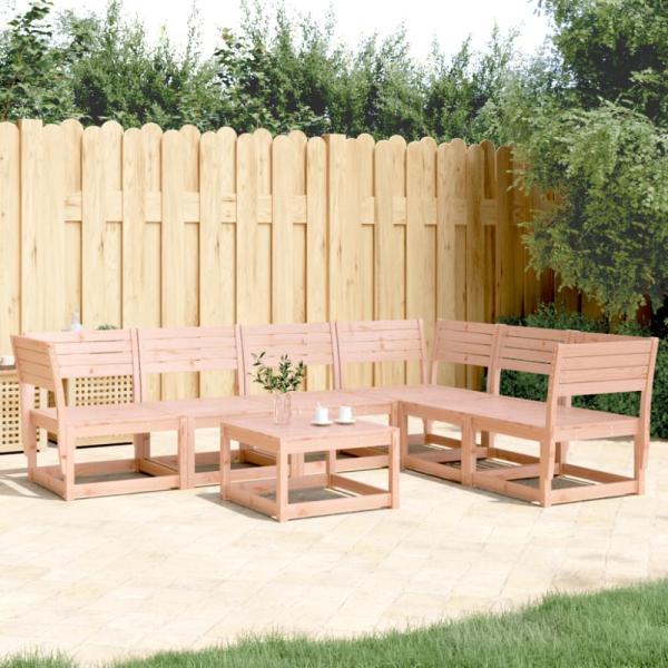 vidaXL 6-tlg. Garten-Sofagarnitur Massivholz Douglasie 3217018