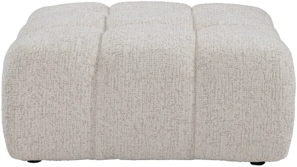 Vente-unique - FACIVIL Pouf Stoff Beige - B 94 cm x H 43 cm x L 94 cm