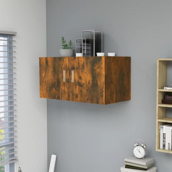 vidaXL Wandschrank Räuchereiche 80x39x40 cm Holzwerkstoff 815513