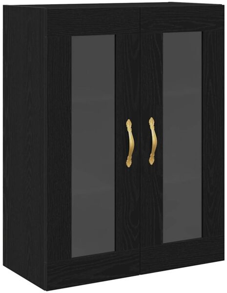 vidaXL Highboard 2 pcs Schwarz Eichen-Optik Holzwerkstoff 3416169 Bild 7