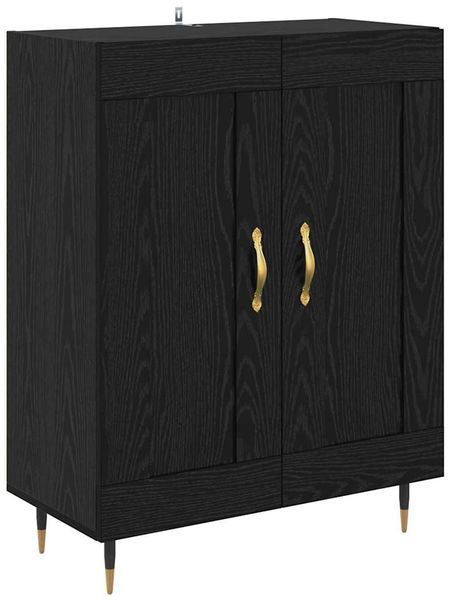 vidaXL Highboard 2 pcs Schwarz Eichen-Optik Holzwerkstoff 3416169 Bild 6
