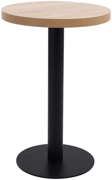 Bistrotisch, Bartisch, Stehtisch Hellbraun 50 cm MDF