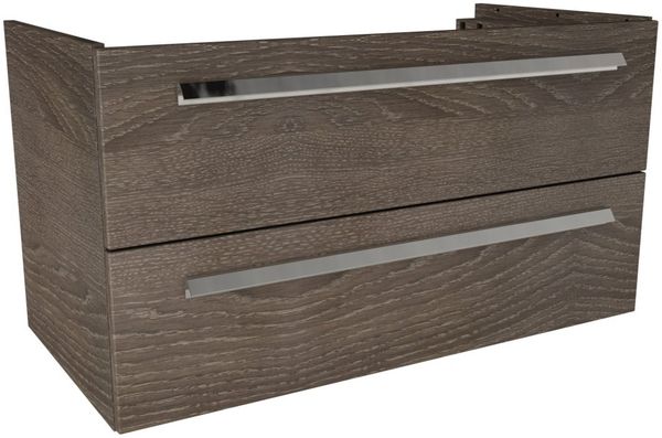 LANZET K1 Waschbeckenunterschrank 90 cm, Braun dunkel