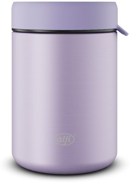 Alfi Thermobehälter ISO FOOD MUG, Thermobehälter für Essen, spülmaschinenfest, Edelstahl, Kunststoff, Silikon, (1-tlg), 0,35l, 5h heiß & 10h kalt, dicht & auslaufsicher, mit Göffel