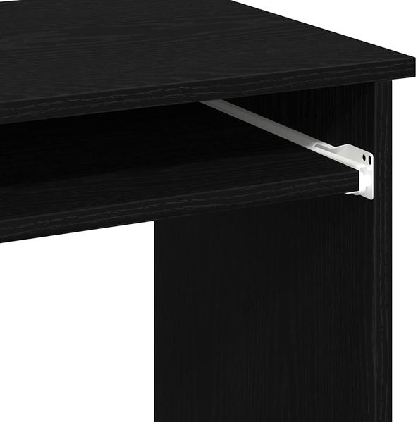 vidaXL Schreibtisch mit Regalen Schwarz 84x40x78 cm Holzwerkstoff 860446 Bild 8