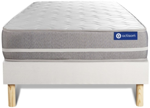 Actilatex touch matratze 80x190cm + Bettgestell mit lattenrost , Härtegrad 2 , Latex und Memory-Schaum , Höhe : 20 cm