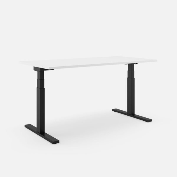 SLS 670 PRO Schreibtisch - 180 , Weiß , Schwarz Bild 1