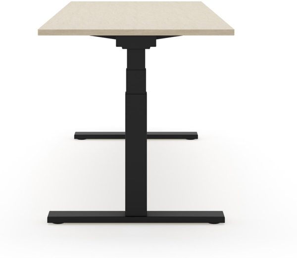 SLS 670 PRO Schreibtisch - 180 , Weiß , Schwarz Bild 4