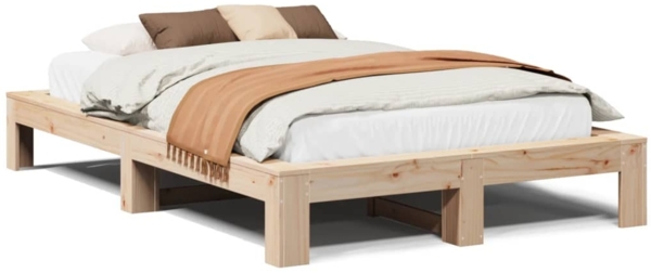 vidaXL Massivholzbett ohne Matratze 120x190 cm Kiefernholz 3308750