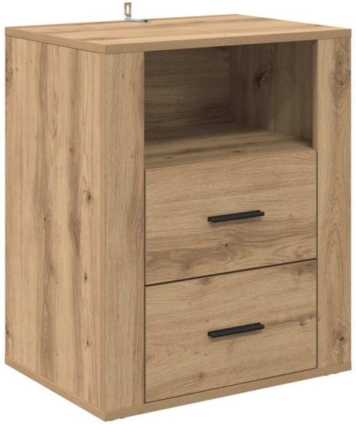 vidaXL Nachttisch Artisan-Eiche 35 x 50 x 60 cm Holzwerkstoff 881079