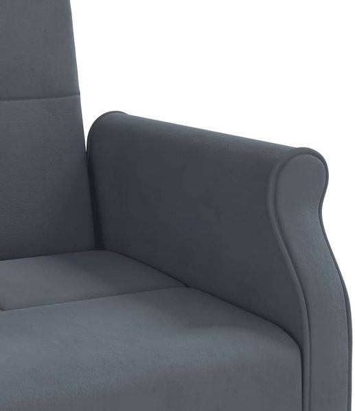 vidaXL Schlafsofa mit Kissen Dunkelgrau Samt 351858 Bild 10
