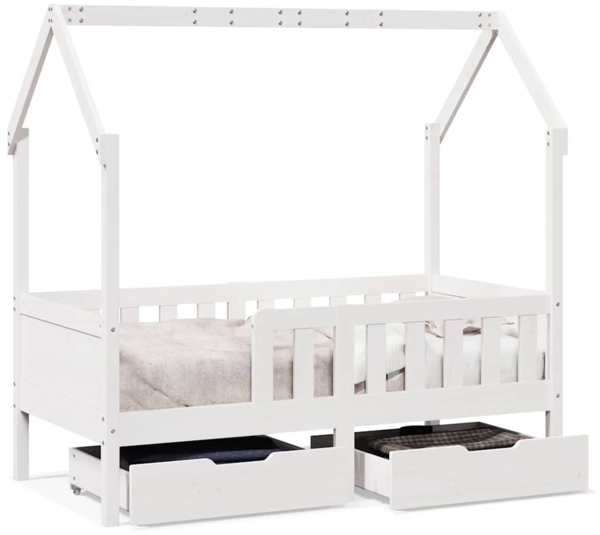 vidaXL Kinderbett mit Schubladen 80x170 cm Massivholz Kiefer 3302042