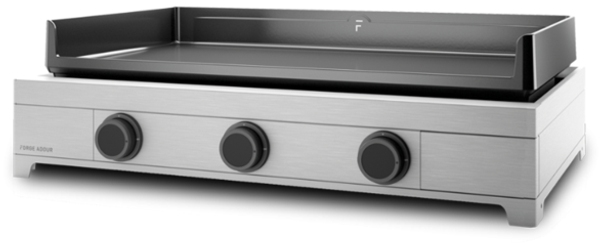 Gas Plancha Modern 75 Edelstahl