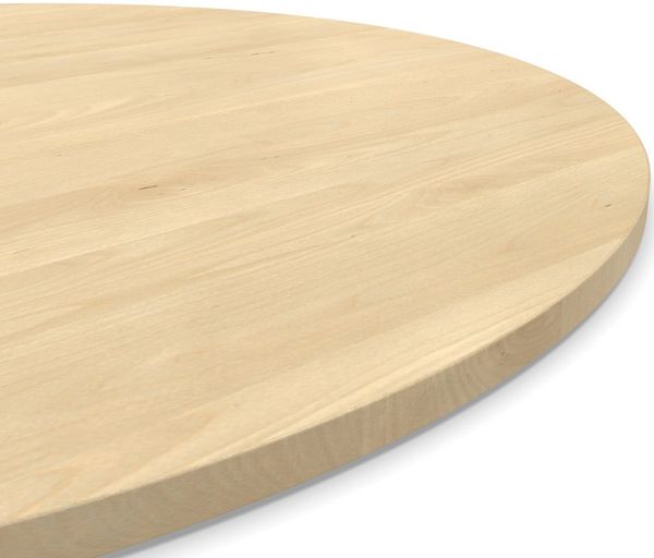 Dekor Spanplatte 19mm Tischplatte rund melaminharzbeschichtet Mandal Ahorn natur mit ABS Kante - Größe 120 x 120 cm - Höhe 1,9 cm - Farbe Mandal Ahorn Natur Bild 4