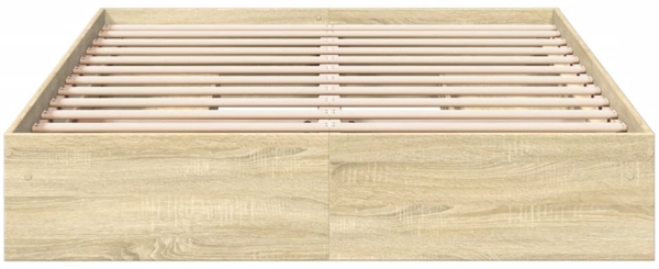 vidaXL Bettgestell mit Schubladen Sonoma-Eiche 160x200cm Holzwerkstoff 3280645 Bild 3