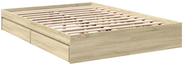 vidaXL Bettgestell mit Schubladen Sonoma-Eiche 160x200cm Holzwerkstoff 3280645 Bild 5