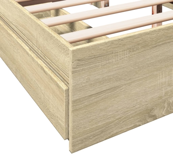 vidaXL Bettgestell mit Schubladen Sonoma-Eiche 160x200cm Holzwerkstoff 3280645 Bild 7