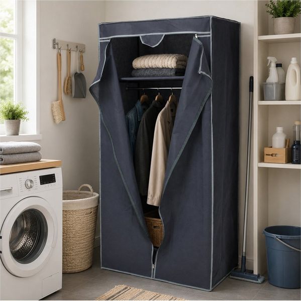 HTI-Living Kleiderschrank Kleiderschrank aus Textil Garderobe (Stück, 1-St, 1 Kleiderschrank)