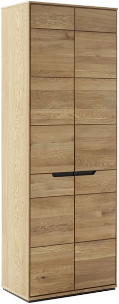 Garderobenschrank >ARAYA< 2 Türen, Eiche teilmassiv - 69x195x40,5 (BxHxT)