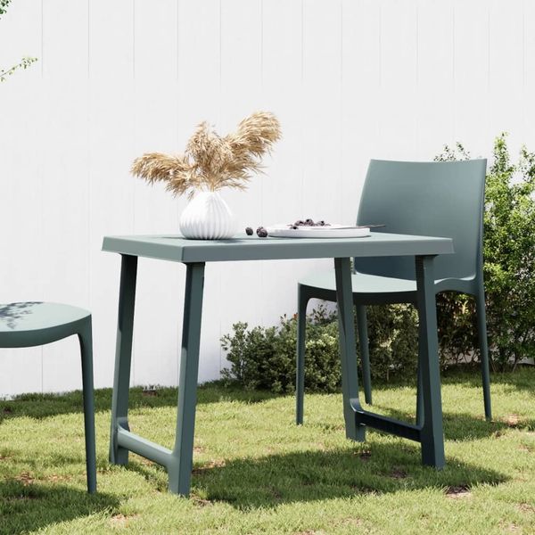 vidaXL Campingtisch Grün 79x56x64 cm PP Holzoptik 364736