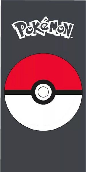 POKÉMON Badetuch Pokémon Pokeball Badetuch, Strandtuch 70x140cm 100% Baumwolle, 100% Baumwolle (1-St)