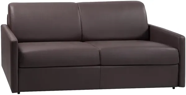 Vente-unique - CALIFE Sofa Kunstleder Braun - B 223 cm94 cm x H 85 cm x L 190 cm