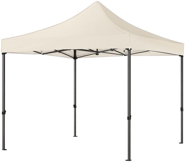 STEELSØN 'Rynara' Pavillon 3x3 m, beige, wasserdicht, stabil und UV-beständig, Faltpavillon 3-fach höhenverstellbar, Gartenpavillon mit 4 Seitenteilen, Pop Up Pavillon inkl. Tragetasche Bild 8
