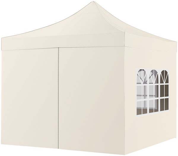 STEELSØN 'Rynara' Pavillon 3x3 m, beige, wasserdicht, stabil und UV-beständig, Faltpavillon 3-fach höhenverstellbar, Gartenpavillon mit 4 Seitenteilen, Pop Up Pavillon inkl. Tragetasche Bild 10