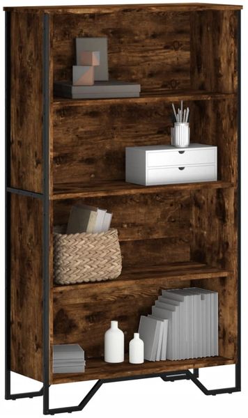 vidaXL Bücherregal Räuchereiche 80x31x137,5 cm Holzwerkstoff 848631