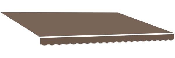 vidaXL Markisenersatzstoff Taupe 4,5 × 3 m Polyester 964761 Bild 2