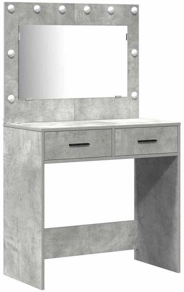 vidaXL Schminktisch mit Regal Grau 78,5 x 41 x 135 cm Holzwerkstoff 3334194 Bild 5