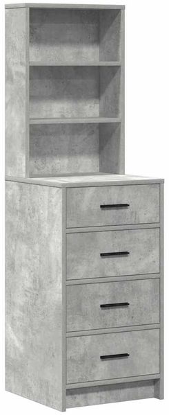 vidaXL Schminktisch mit Regal Grau 78,5 x 41 x 135 cm Holzwerkstoff 3334194 Bild 6