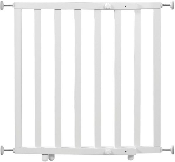 roba Türschutzgitter zum Klemmen - Breite 62-105 cm - Treppengitter für Kinder und Haustiere - Weiß
