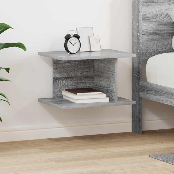 vidaXL Nachttisch Graues Sonoma 40 x 30 x 25 cm Holzwerkstoff 891178