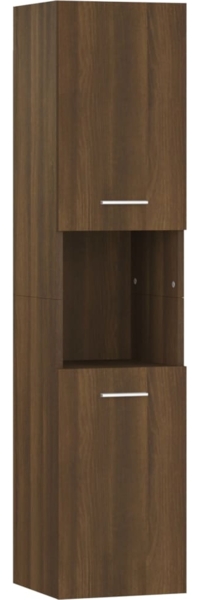 vidaXL Badezimmerschrank Braun Eichen-Optik 30x30x130 cm Holzwerkstoff 815641