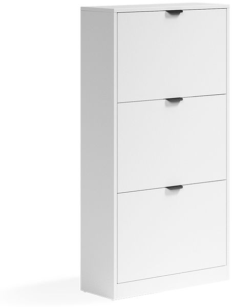 Schuhkipper Gizmo Weiß 59 x 112 cm mit 3 Fächern Vicco