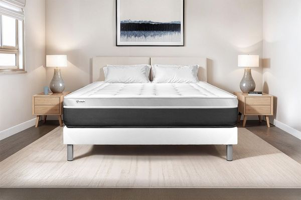 Matratzenset VITAL SOFT 130 x 200 cm Bettrahmen Kit weiß