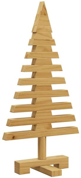 vidaXL Holz Weihnachtsbaum mit Ständer Braun 60 cm Massivholz Kiefer 42016697 Bild 4