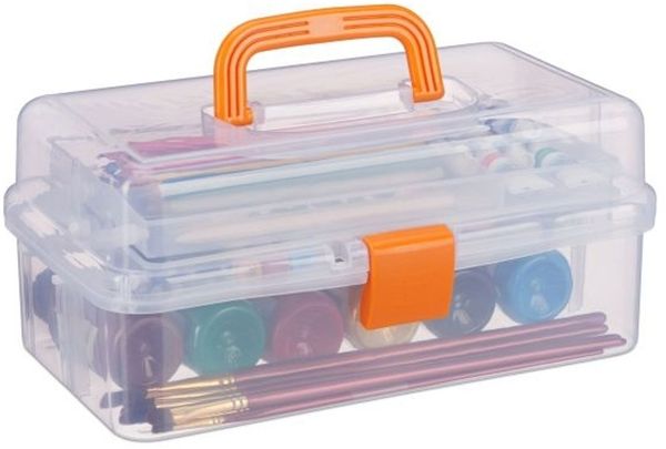 Relaxdays Aufbewahrungsbox mit 9 Fächern