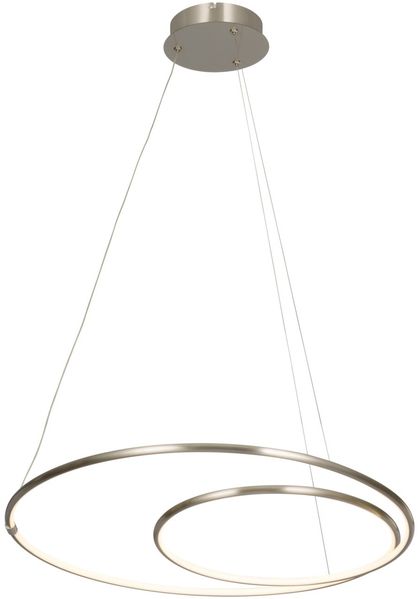 Novel LED-Hängeleuchte, Aluminium nickel, 67x150 cm