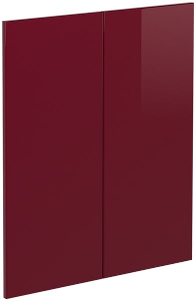 Küchenfront R-Line Rot Hochglanz 59.2 x 71.3 cm Möbelfront für den Unterschrank Vicco